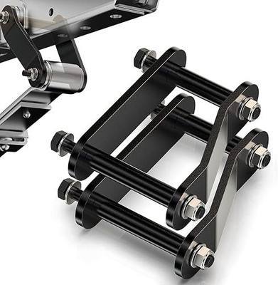 MZS 2 Inch Rear Lift Shackles Leveling Kit for Frontier Xterra 2WD 4WD | 2005-2024 Frontier, 2005-2015 Xterra, CNC Aluminum, Easy Installation, Increase Ground Clearance, Fits Larger Rims & Tires