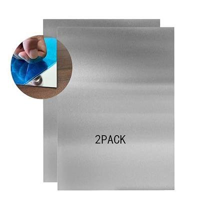 430 Stainless Steel Metal Plates,Suitable for Installation Plate Walls, Suitable for Metal Plates in processes, Kitchens, and Offices (2, 0.5mm Thick-6inch x 12inch)