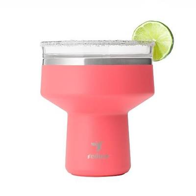 REDUCE Saltini 16 oz Cocktail Tumbler - Insulated Margarita Tumbler with Lid - Keeps Drinks Cold for 10 Hours - 360 Sippable Martini Glass Alternative - Shatterproof, Perfect for Parties - Daiquiri