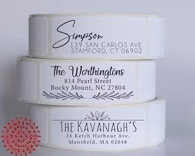 Personalized Return Address Labels - Custom Address Stickers on Rolls (250-500 Labels) (Business)