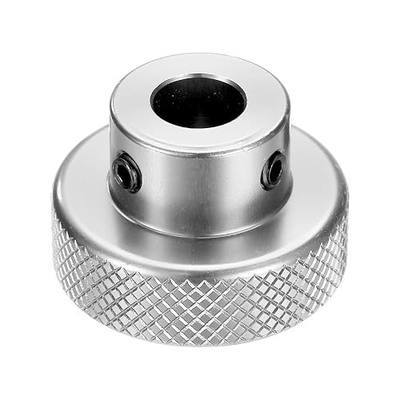 uxcell Anodization Aluminum Alloy Handwheel 8mm Bore 30mm OD Knurled Knob Turning Handle with Wrench for Milling Machine Lathe Slide Displacement Platform