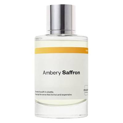 Dossier - Ambery Saffron - Inspired by Baccarat Rouge 540 - Unisex EDP | 3.4 fl oz (100ml) - Dossier Ambery Saffron Eau de Parfum Unisex - Saffron Perfume - Long-Lasting, Vegan & Paraben-Free