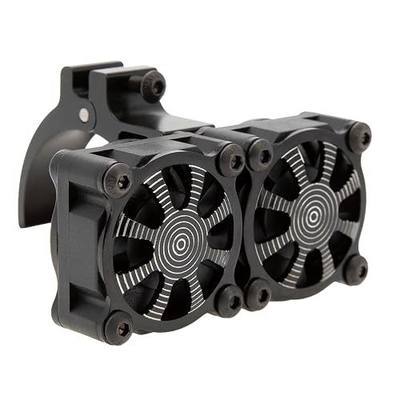 DKKY RC Motor Cooling Fan Heatsink 18000RPM 36mm for ARRMA Axial Traxxas 1/6 1/8 1/10 RC Models with 3650 Motor (Black)