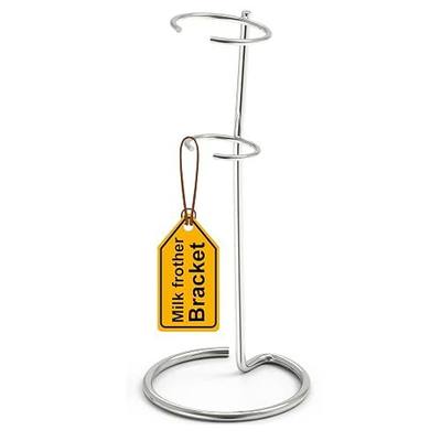 HOMEXUP 1PCS Milk Frother Stand, Suitable for Most Handheld Milk Frothers - Heavy Duty Premium Stand (Silver)