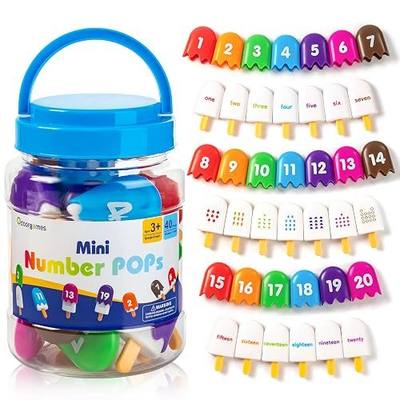 Numbers 1-20 Popsicles – Fun Number Toys for Kids Ages 3-5, Learning Numbers & Words for Toddlers, Preschool Number Recognition Games