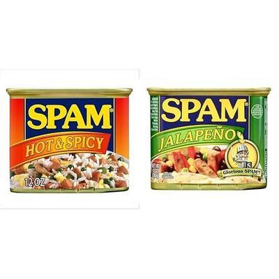 SPAM Hot & Spicy and SPAM Jalapeño, 12 Ounce Can