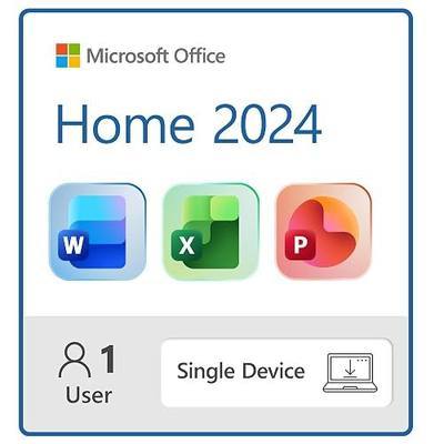 Microsoft Office Home 2024 | Classic Office Apps: Word, Excel, PowerPoint | One-Time Purchase for a single Windows laptop or Mac | Instant Download