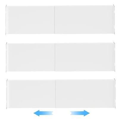 Adjustable Closet Storage Shelves, Expandable Wardrobe Shelves Organizer System with Sticker for Kitchen, Cupboard, Wardrobe, Under Sink and Bathroom 3 Pack (L:16.9'' to 31.5"; W:7.9")