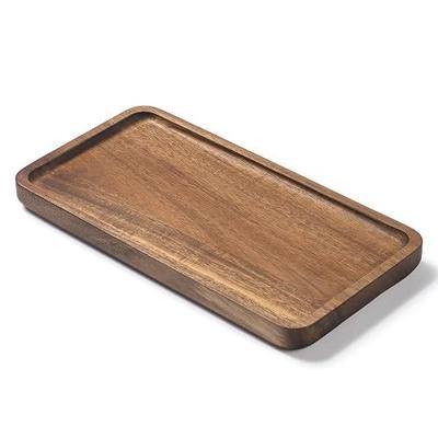 Bathroom Vanity Tray, Bathroom Tray for Counter, Toilet Tank Tray, Wood Bathroom Tray for Organizing and Home Decor (9.8 x 5.1 x 0.8 inch)