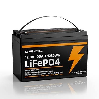 12V 100Ah LiFePO4 Battery Group 31 With Built-in 100A BMS, 15000 Deep Cycles Rechargeable Lithium Battery Prefect for Solar System, Rvs, Marine, Vans, Trailer, Backup