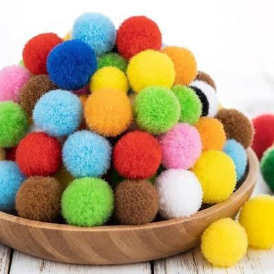 RAINFLOW 1800 Pcs Mini Pom Poms - Multicolor Craft Pom Poms 0.4 Inch | Small Fuzzy Puff Balls for DIY Crafts, Arts Supplies, Party Decor, Christmas Summer Holiday, Hats, Garland & Handmade Gifts