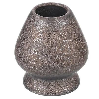 HARFINGTON Ceramic Chasen Stand 67mm Matcha Whisk Holder, Traditional Matcha Tea Chasen Holder, Black Gold