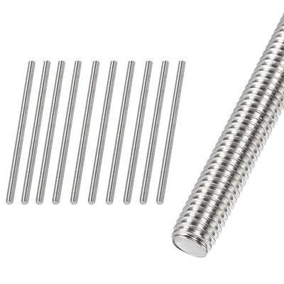 M6 x 50mm Fully Threaded Rod & Studs, 304 Stainless Steel Right Hand Threads Rods, M6-1 Thread Pitch for Anchor Bolts, Clamps, Hangers and U-Bolts 10pcs | Right Hand, 304 Stainless Steel Thread Screw Rods Bar Studs, for Furniture Anchor Bolts, Clamps, Hangers and U-Bolts