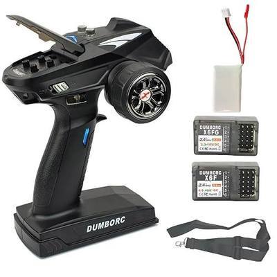 X6 6 Channel Transmitter and Receiver With Battery Remote and X6F X6FG Built-in Gyro Mixed Mode Controller for RC Car/Boat/Tank