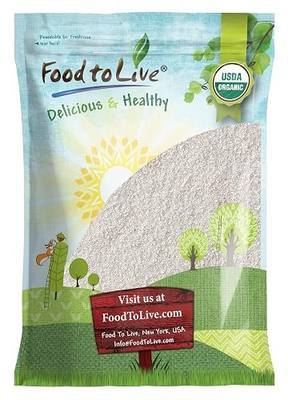 Food to Live - Gluten Free Organic White Polenta, 10 Pounds - Classic Cornmeal. Vegan, Kosher Corn Grits. Great for Hot Cereal and Porridge