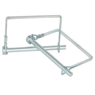 2 Pack Premium Safety Coupler Pin 1/4" x 3.15"(6.3mm x 80mm) High-Quality Trailer Pin Pto Pin Shaft Locking Pin Square Wire Lock Pin for Farm Trailers, Towing, Lawn