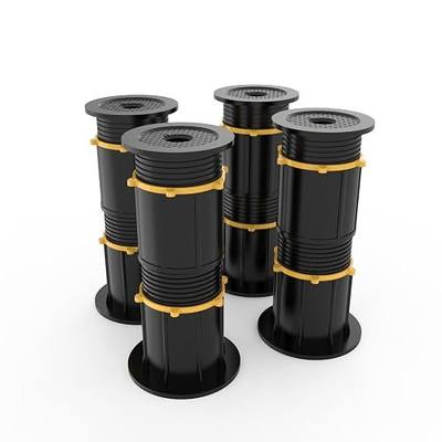 Upgraded 4-Pack Bed Support Legs, Adjustable Height Bed Frame Support Legs, Bed Legs Replacement for Bed Frame (8.3-13.4")