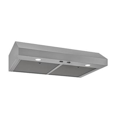 Broan-NuTone 30-Inch Stainless Steel Under Cabinet Range Hood- Trusted Quiet Power with 350 CFM, 1.5 Sones for Effective Everyday Kitchen Ventilation