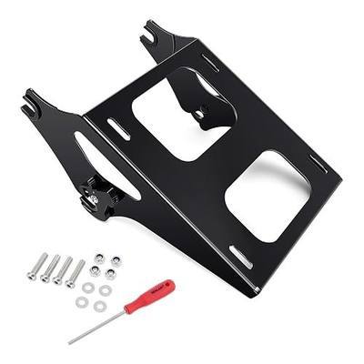 Thicker Tour Pack Mount Detachable 2-Up Trunk Tour Pack Mounting Rack,Fit for Harley Davidson Touring Street Glide Road King Road Glide Electra Glide 2014-2024 (Black)