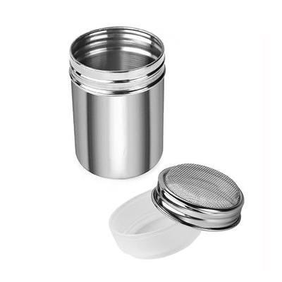 Accmor Powdered Sugar Shaker Duster, Cinnamon Shaker Flour Shaker Sifter, Fine Mesh Stainless Steel Dredge for Sugar Flour Cinnamon Cocoa Coffee Bar, 6 Ounce, 1 Pack
