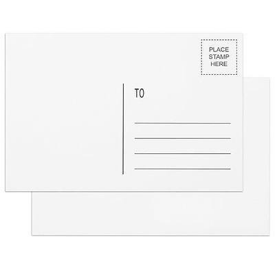 Blank Postcards for Mailing 48 Pack, Goefun 4x6 White Printable Post Cards | 300 GSM Blank Post Cards Bulk for Thank You Notes, DIY Greetings, Invitations, and Art Projects