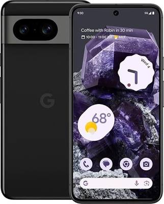 Google Pixel 8, 128GB, Obsidian - Unlocked (Renewed)
