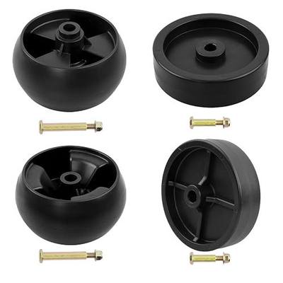 HQPASFY 4 Pack 734-0973 Deck Wheels 734-04155 Deck Wheels Compatible with Cub Cad et XT1-LT46, MTD, Craftsman T240 42" 44" 46" 50" Deck Lawn Mower Replace# 112-0677 112-0337