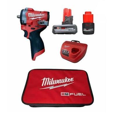 Milwaukee Electric - M12 FUELTRADE Stubby 3/8 Impact Wrench KIT