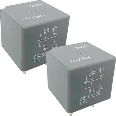12193604 Relay 12V 4-Pin 30A High Capacity Automotive Power Relay (2-Pack) Replacement for GM 15328864 D1741C Buick Lesabre Pontiac Grand Prix, for Fuel Pump A/C Compressor and Radiator Fan Repair