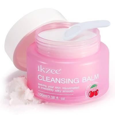 ZIXAOK Cleansing Balm Makeup Remover - 100ml Deep Nourishing Makeup Remover Balm, Luxurious Hydrating Cleanser for Waterproof, Gentle for All Skin Types, Cherry Scented