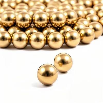 50Pcs H62 Precision Brass Balls Solid Brass Balls Diameter 1/2"(12.7mm) Excellent Conductivity for Industrial Equipment Instruments, Also can be Used as DIY Crafts