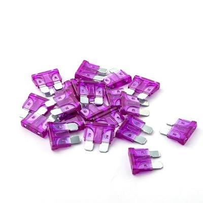 3 Amp Fuse HVAC ATO 20Pcs - 3A Standard Blade Car Fuses Replacement | For Automotive, Truck, Boat, RV, SUV & Motorcycle - Circuit Protection for All Standard Electrical Systems Fast-Acting (32V)