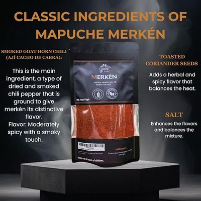 Smoked Chili Powder - Authentic Chilean Pepper, Rich and Spicy Hot Seasoning - Gourmet Flavor for Grilling, BBQ, and Cooking - Premium Quality - Versatile Spice for All Cuisines(112G)