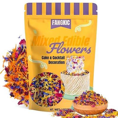 Dried Edible Flowers(1.5oz) Blend - Rose, Cornflower, Osmanthus & Calendula
