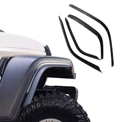 Front & Rear Fender Flares Extensions Set Fits 2018-2026 for Jeep Wrangler JL JLU (Fit for Sahara Low Fenders, Not fit 4xe)