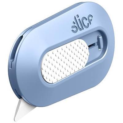 Slice Mini Box Cutter | Manual Retracting | Safe Ceramic Box Cutter Lasting 11x Longer than Metal | Box Opener | 1 Pack | Sky