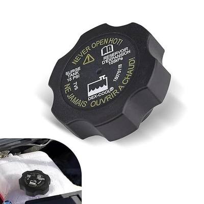 1 PC Car Expansion Pot Cap, 15PSI Radiator Coolant Reservoir Cap, Replacement Modification OEM Part Number 15075118 Accessories, Compatible with GM Cadillac Chevrolet Buick Hummer (Black)