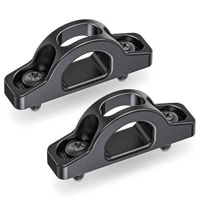 MZS Tie Down Hooks for 2017-2026 F250 F350 Super Duty Aluminium Black | Truck Bed Anchors Replace HC3Z-9900064-AA, Anodized Surface, Weather Resistant, Easy Bolt-on, No Drill, Center Hole Design