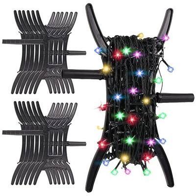 Upgraded 12PCS All Purpose Christmas Light Storage Holder - 12.8x6.3Inches Light Cord Wind Up Storage Organizer,for Tree Lights Cord Strings Ropes Wire Garland Beads