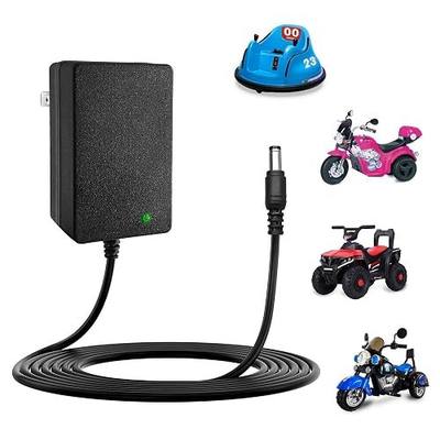 6V Battery Charger for Kids Ride On Cars Bumper Cars - Universal 6V Charger for Cocomelon, Lamborghini, Unicorn, Flybar, Monster Jam, Fire Truck Ride On Toys 6V Power Supply for Kid Trax
