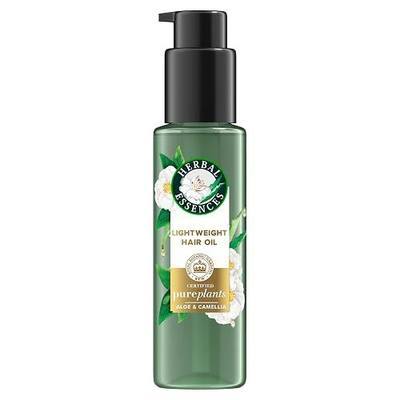 Herbal Essences Lightweight Hair Oil, Certified Pure Plants, with Aloe and Camellia Flower Oil, 3.2 fl oz