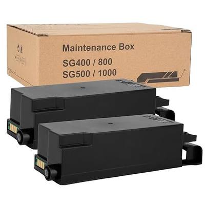 Sawgrass Waste Ink Collection Unit Waste Ink Tank Replacement for Sawgrass Virtuoso SG400 SG500 SG1000 SG800 Ricoh GC41 Printer (2 Packs)