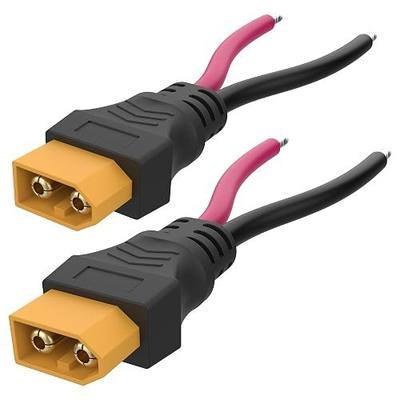 2pcs 12AWG XT60 Male Pigtail 2.8inch XT60 Male Connector | Heavy duty 12AWG XT60 Plug XT60 Male Connector with 2.8inch 12AWG Silicone Wire for RC Lipo Battery FPV Racing Drone