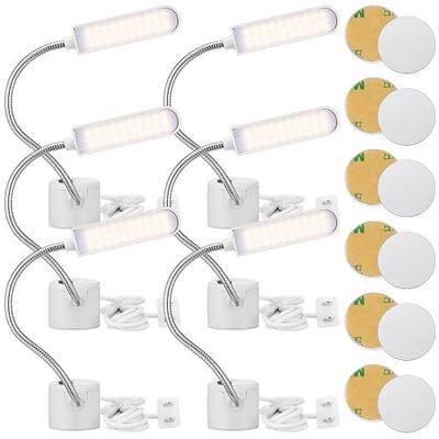 VIHOSE 6 Pack Sewing Machine Light with 30 LEDs, 3 Watt Multifunctional Gooseneck Work Light with Magnetic Mounting Base Gooseneck Arm Work Light for Workbench Lathe Drill Press