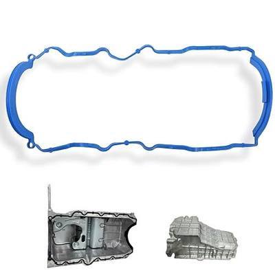 Oil Pan Gasket Compatible with Chevy GMC Vehicle Astro Blazer C1500 Express 1500/2500, G30, K1500, P30, Silverado 1500. G3500, Jimmy, Savana 1500/2500/3500 P3500 4.3L V6 Replaces# OS30680R, 10220906