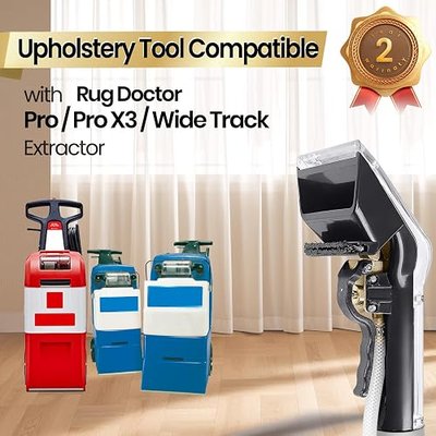 【Upgrade】Universal Upholstery Attachment with 12-FT Hose,Compatible with Rug Doctor Mighty Pro,X3,Wide Track Carpet Cleaner,Clean Carpet,Stair, Mattresse,Remove Dirt and Odor,2-Year Warranty
