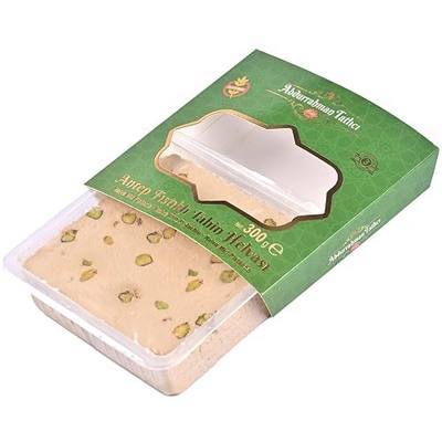 Abdurrahman Tatlıcı Halvah with Pistachio, Turkish Halva, Tahini Halvah, Vegan,10.6oz