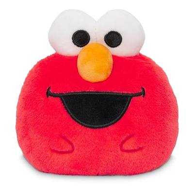 TeeTurtle Elmo and Cookie Monster 4" Reversible Sesame Street Plushie - Cute Kawaii Soft Stuffed Mood Toy for Kids and Adults
