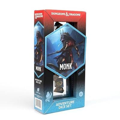 D&D Adventure Dice (Monk Class: Blue)