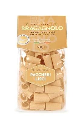 Pastificio Bragagnolo, Paccheri Lisci 878 Bronze-Drawn, 100% Italian Pasta, Made with Durum Wheat Semolina Flour, Non GMO (1 LB. BAG) - Consistently al Dente.